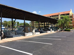 Covered slips - Pasadena Marina St Petersburg Florida