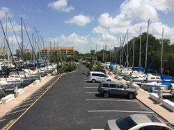 Parking near slips - Pasadena Marina St Petersburg Florida