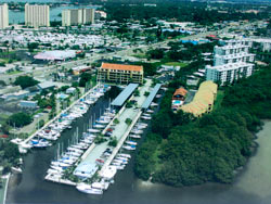 Marina aerial - Pasadena Marina St Petersburg Florida